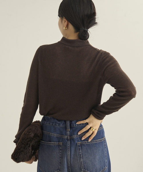 plage WOOLポロニットシャツ