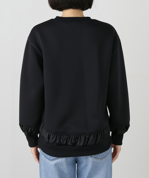 La TOTALITE(ラトータリテ)の「【MARECHAL TERRE/マルシャルテル】ギャザーデザインプルオーバー(Tシャツ/カットソー・レディース・ライトグレー/ブラック・FREE)」の7枚目の写真