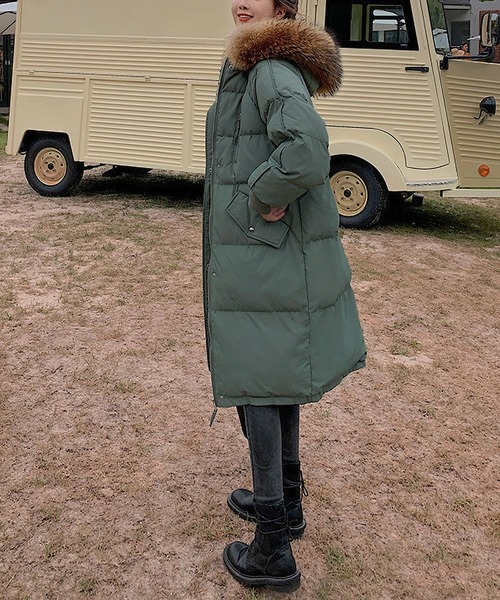 中綿 ファー ロングコート（ダウンジャケット/コート）｜BLANC FICELLE