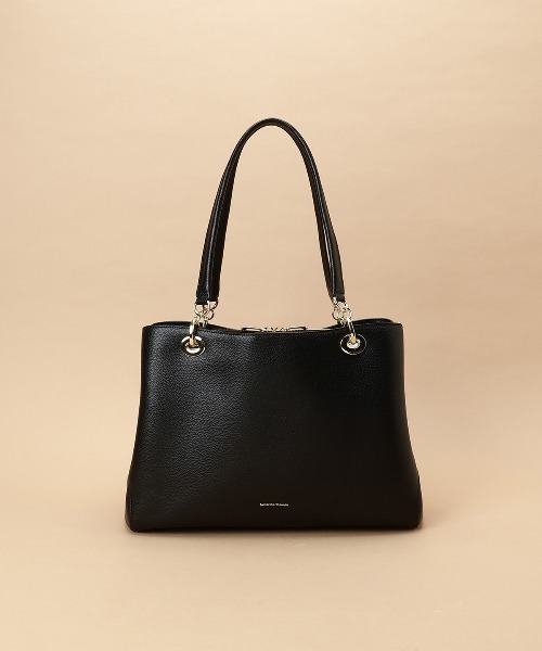 Samantha Thavasa（サマンサタバサ）の「リングモチーフ トートバッグ 大サイズ（トートバッグ・レディース・ブラック/オフホワイト/ピンクベージュ/グレイッシュベージュ・FREE）」の3枚目の写真