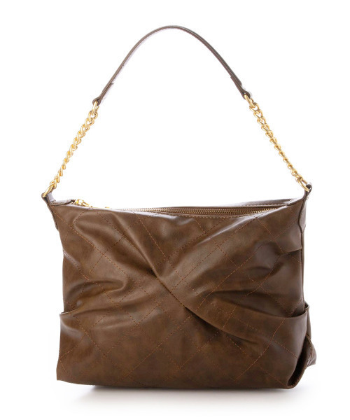 cache cache(カシュ カシュ)の「カシュカシュ cachecache / シャーリングキルトチェーンショルダー(ショルダーバッグ・レディース・ブラック/グリーン/ブラウン・FREE)」の1枚目の写真