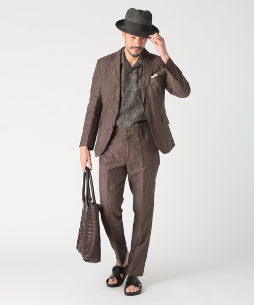 MEN'S BIGI（メンズビギ）の「PAPER FOLDING HAT（ハット・メンズ・ネイビー/ベージュ系その他/ブラック・FREE）」の4枚目の写真