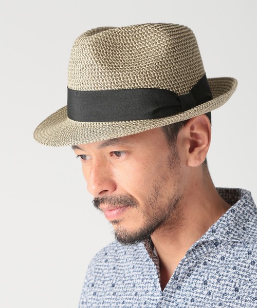 MEN'S BIGI（メンズビギ）の「PAPER FOLDING HAT（ハット・メンズ・ネイビー/ベージュ系その他/ブラック・FREE）」の9枚目の写真
