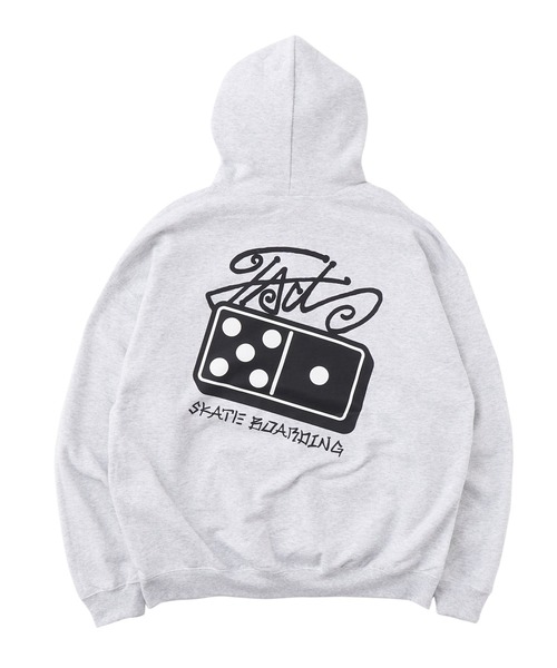 WHO'S WHO gallery（フーズフーギャラリー）の「【UNISEX/ユニセックス】 FACTドミノスウェットパーカー（パーカー・レディース・ブラック/アッシュグレー・FREE）」の7枚目の写真