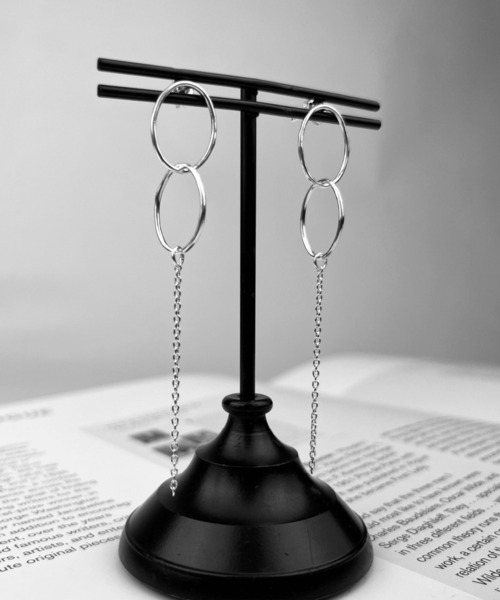 【R】2個ループピアス（ピアス（両耳用））｜Scrap Book（スクラップブック）