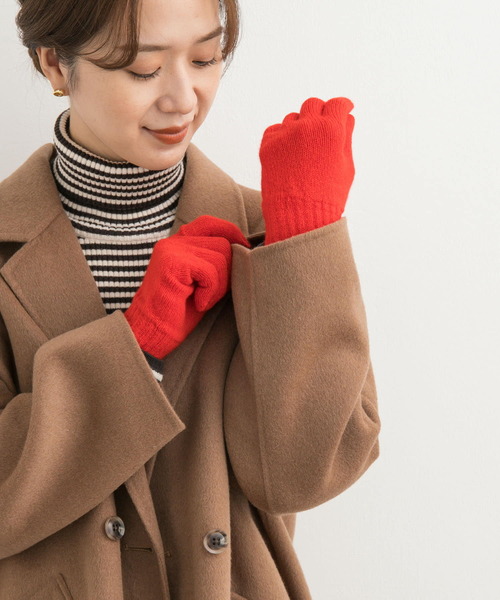 TWEED MILL（ツイードミル）の「TWEED MILL　2PLY Ladies Gloves（手袋・レディース・オートミール/ブルー/グレー/レッド・-）」の6枚目の写真