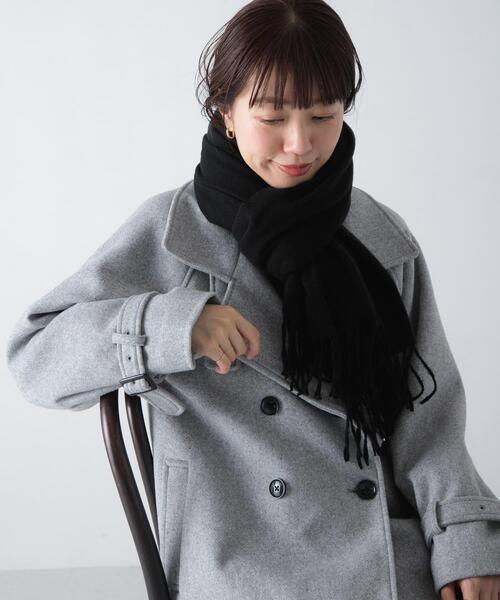 URBAN RESEARCH Sonny Label（アーバンリサーチサニーレーベル）の「カシミヤタッチストール（ストール/ショール・レディース・ブラック/ブラウン/ピンク・ONE）」の6枚目の写真