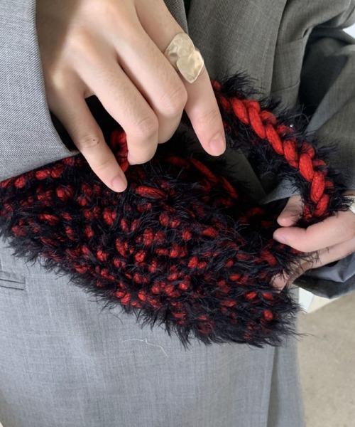 Vipoa(ヴィポア)の「shaggy mini hand bag(ハンドバッグ・レディース・ライトブルー/チャコールグレー/ブルー/ブラック/ホワイト/グリーン/ライトグリーン/イエロー/オレンジ/パープル/レッド・FREE)」の19枚目の写真