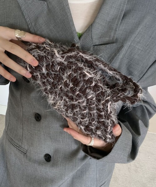 Vipoa(ヴィポア)の「shaggy mini hand bag(ハンドバッグ・レディース・ライトブルー/チャコールグレー/ブルー/ブラック/ホワイト/グリーン/ライトグリーン/イエロー/オレンジ/パープル/レッド・FREE)」の14枚目の写真