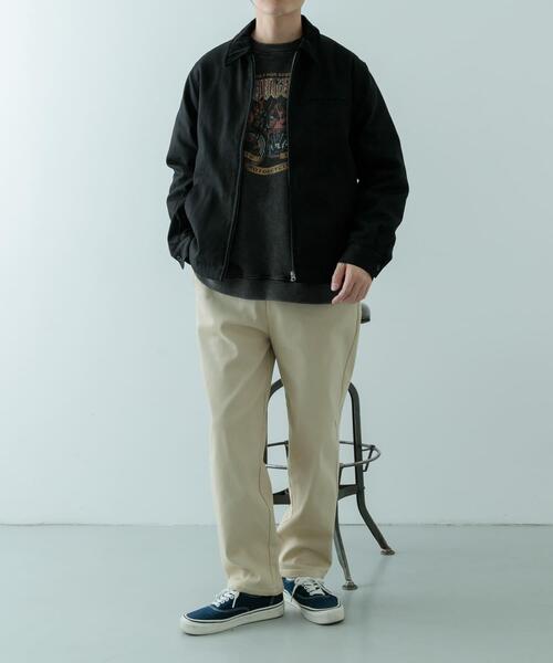 ITEMS URBANRESEARCH（アイテムズ アーバンリサーチ）の「裏フリース リラックスチノパンツ（その他パンツ・メンズ・オリーブ/ブラック/ライトベージュ・MEDIUM/LARGE）」の9枚目の写真