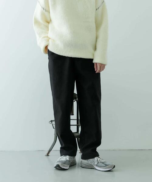 ITEMS URBANRESEARCH(アイテムズ アーバンリサーチ)の「裏フリース リラックスチノパンツ(その他パンツ・メンズ・オリーブ/ブラック/ライトベージュ・MEDIUM/LARGE)」の6枚目の写真