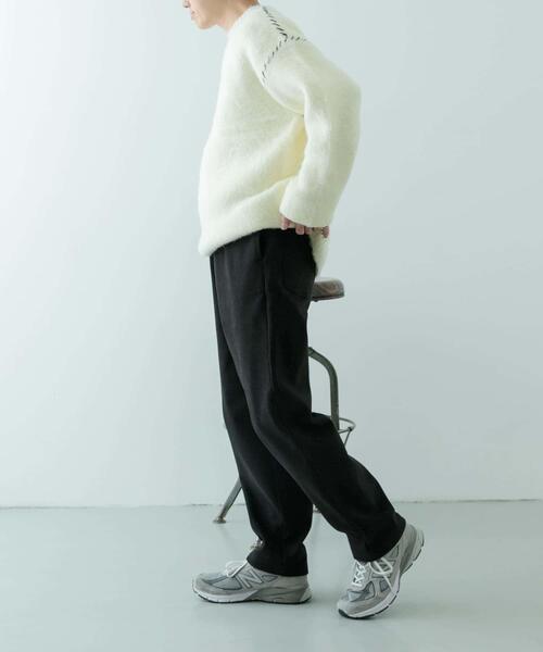 ITEMS URBANRESEARCH(アイテムズ アーバンリサーチ)の「裏フリース リラックスチノパンツ(その他パンツ・メンズ・オリーブ/ブラック/ライトベージュ・MEDIUM/LARGE)」の8枚目の写真