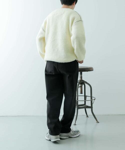 ITEMS URBANRESEARCH(アイテムズ アーバンリサーチ)の「裏フリース リラックスチノパンツ(その他パンツ・メンズ・オリーブ/ブラック/ライトベージュ・MEDIUM/LARGE)」の9枚目の写真