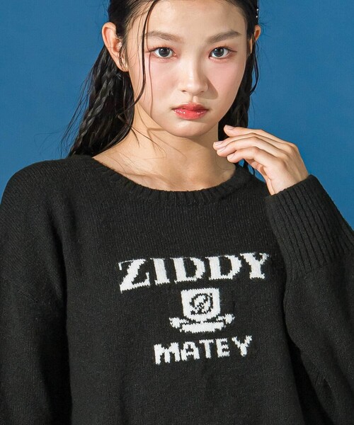 ZIDDY（ジディ）の「ロゴジャガードニット(130~160cm)（ニット/セーター・キッズ・ブラック/オフホワイト・140cm/130cm/150cm/FREE）」の15枚目の写真
