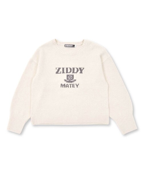 ZIDDY（ジディ）の「ロゴジャガードニット(130~160cm)（ニット/セーター・キッズ・ブラック/オフホワイト・140cm/130cm/150cm/FREE）」の14枚目の写真