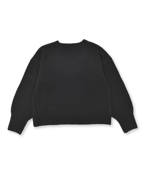 ZIDDY（ジディ）の「ロゴジャガードニット(130~160cm)（ニット/セーター・キッズ・ブラック/オフホワイト・140cm/130cm/150cm/FREE）」の8枚目の写真