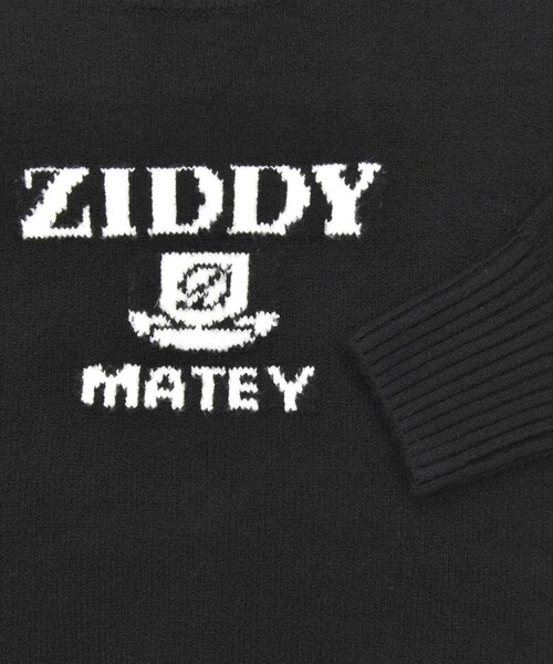 ZIDDY（ジディ）の「ロゴジャガードニット(130~160cm)（ニット/セーター・キッズ・ブラック/オフホワイト・140cm/130cm/150cm/FREE）」の6枚目の写真