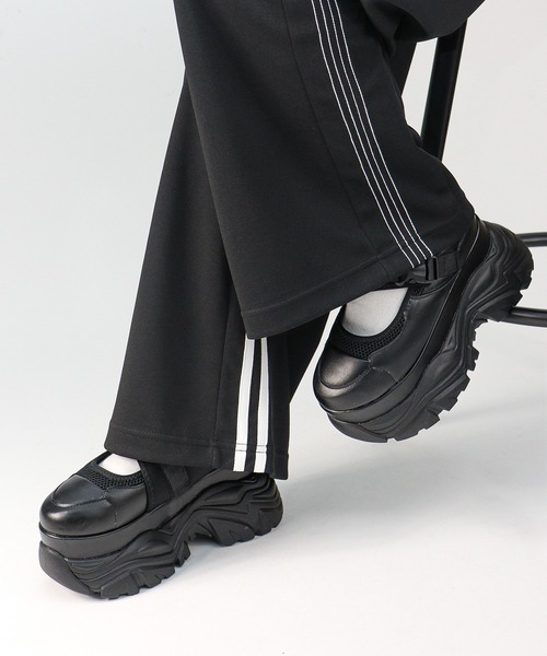 LOVEHUNTER(ラブハンター)の「LOVE HUNTER/9.5cm 超厚底 スタイルアップ メリージェーンスニーカー(1901)(スニーカー・レディース・ホワイト/ブラック・LL/S/M/L)」の7枚目の写真