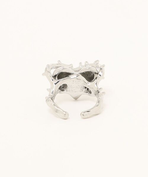 クーリング・ハート ユイカ　2枚　セット Dulcis リング, ハートカット, パヴェ, ハート, ピンク | Swarovski