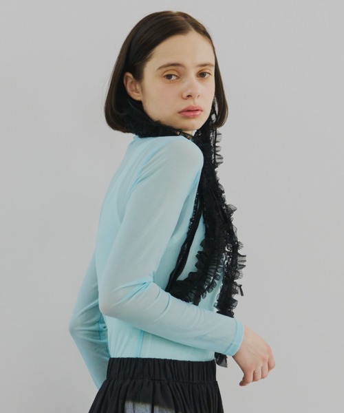 PERNA(ペルナ)の「フリルテイルヘッドドレス(カチューシャ・レディース・ブラック・FREE)」の14枚目の写真