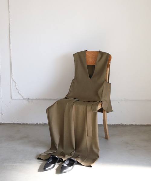 select MOCA Et（セレクトモカエト）の「【Et】Back Flare Vest（ベスト・レディース・ライトブラウン/ブラック/ベージュ・FREE）」の22枚目の写真