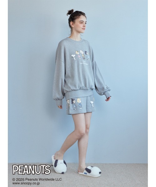 PEANUTS】【ONLINE限定カラーあり】裏毛プルオーバー（ルーム