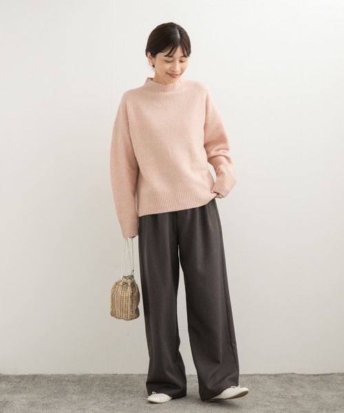 URBAN RESEARCH DOORS（アーバンリサーチドアーズ）の「ハイネックサイドスリットニット（ニット/セーター・レディース・ピンク/ライトグレー/グリーン系その他・MEDIUM）」の16枚目の写真