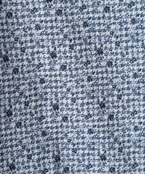 MEN'S BIGI(メンズビギ)の「〈イージーケア/吸水速乾〉エアリーサッカー千鳥フラワープリント七分袖シャツ(シャツ/ブラウス・メンズ・ホワイト系その他/グリーン/イエロー/ネイビー・01/02/03/04)」の17枚目の写真
