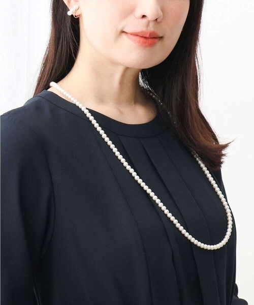 MK MICHEL KLEIN(エムケーミッシェルクラン)の「パール調ネックレス(ネックレス・レディース・シルバー・38)」の2枚目の写真