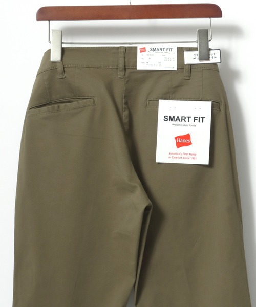HANES（ヘインズ）の「Hanes/へインズ SMART FIT CHINO PANTS/スマートフィット ストレッチ スリム テーパード ノータック チノパンツ/レディース メンズ（チノパンツ・メンズ・ブラック/ベージュ/カーキ・85/76/88/79/82/91）」の17枚目の写真