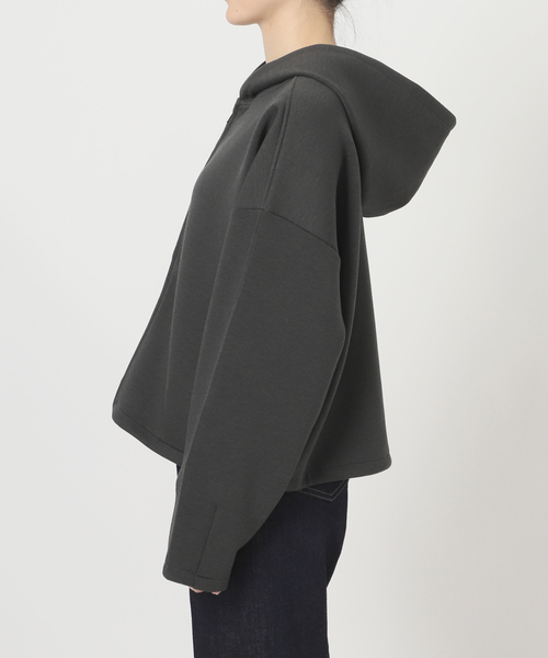 B.C STOCK（ベーセーストック）の「ダンボールドロストフーディ（パーカー・レディース・チャコールグレー/ライトグレー・FREE）」の5枚目の写真