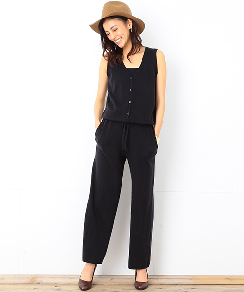 B:MING by BEAMS（ビーミングバイビームス）の「ビーミング by ビームス / ニットサロペット（サロペット/オーバーオール・レディース・ライトグレー/ブラック/チャコールグレー・ONE SIZE）」の5枚目の写真