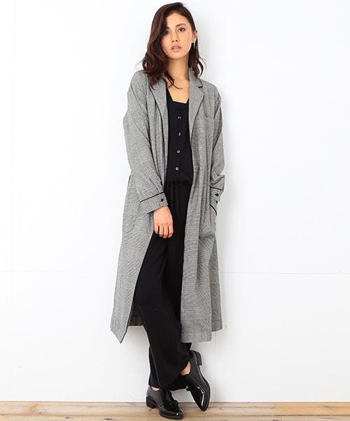 B:MING by BEAMS（ビーミングバイビームス）の「ビーミング by ビームス / ニットサロペット（サロペット/オーバーオール・レディース・ライトグレー/ブラック/チャコールグレー・ONE SIZE）」の4枚目の写真