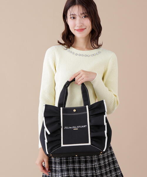 ◇フレームフリルトート大（トートバッグ）｜JILL by JILL STUART（ジルバイジルスチュアート）