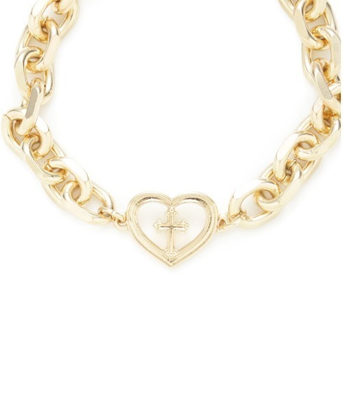 LILY BROWN（リリーブラウン）の「クロスハートチェーンブレス（ブレスレット・レディース・ゴールド/シルバー・FREE）」の3枚目の写真