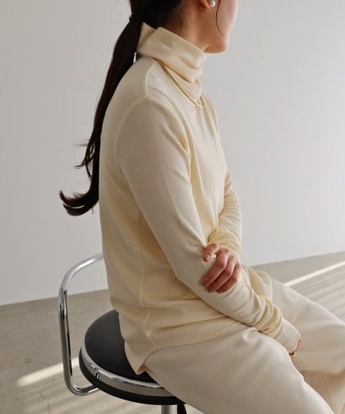 セール】テレコリブハイネックプルオーバー（Tシャツ/カットソー