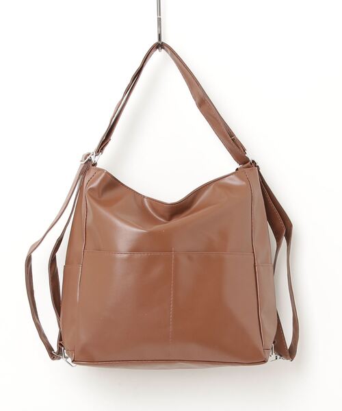 Per sist ence（パーシエンス）の「3WAYソフトフェイクレザーバッグ（ショルダーバッグ・レディース・ブラウン/ホワイト/ブラック・FREE）」の11枚目の写真