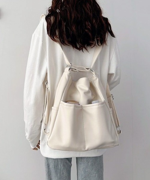 Per sist ence（パーシエンス）の「3WAYソフトフェイクレザーバッグ（ショルダーバッグ・レディース・ブラウン/ホワイト/ブラック・FREE）」の18枚目の写真