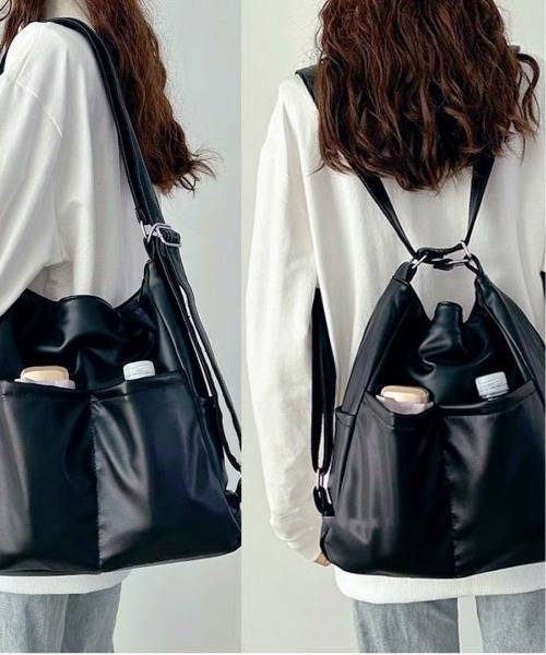 Per sist ence（パーシエンス）の「3WAYソフトフェイクレザーバッグ（ショルダーバッグ・レディース・ブラウン/ホワイト/ブラック・FREE）」の22枚目の写真