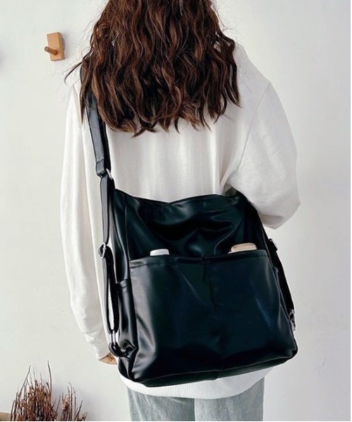 Per sist ence（パーシエンス）の「3WAYソフトフェイクレザーバッグ（ショルダーバッグ・レディース・ブラウン/ホワイト/ブラック・FREE）」の21枚目の写真