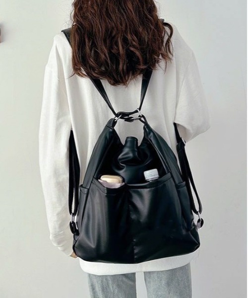 Per sist ence（パーシエンス）の「3WAYソフトフェイクレザーバッグ（ショルダーバッグ・レディース・ブラウン/ホワイト/ブラック・FREE）」の20枚目の写真