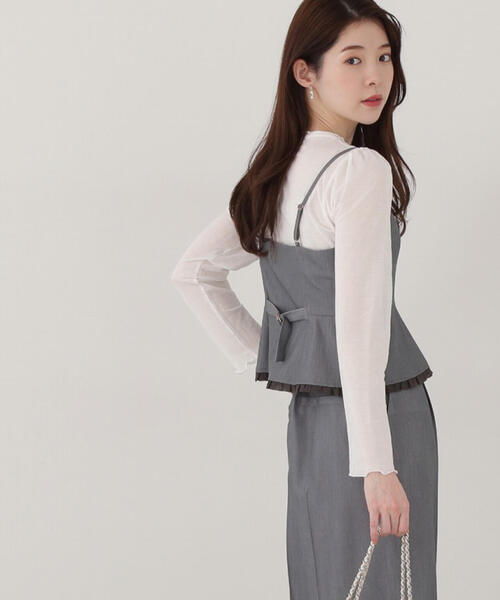 PROPORTION BODY DRESSING(プロポーションボディドレッシング)の「シアーカットソー / 1215160200(Tシャツ/カットソー・レディース・ピンク/ブラック/ホワイト系その他・FREE)」の12枚目の写真