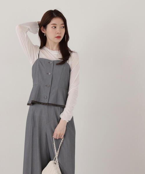 PROPORTION BODY DRESSING(プロポーションボディドレッシング)の「シアーカットソー / 1215160200(Tシャツ/カットソー・レディース・ピンク/ブラック/ホワイト系その他・FREE)」の13枚目の写真