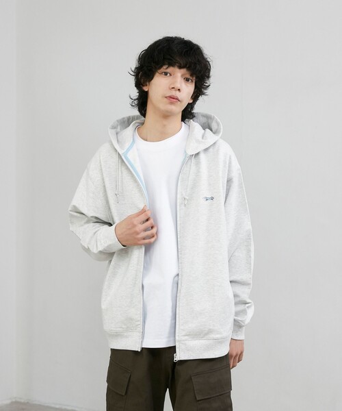 PENNEYS（ぺニーズ）の「Penneys（ぺニーズ）別注クリアコットンジップアップパーカー（パーカー・メンズ・ネイビー/ホワイト/ライトグレー・M/L/XL）」の9枚目の写真