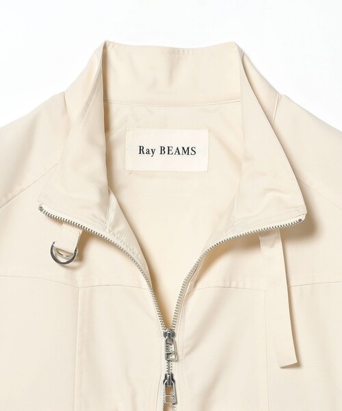 Ray BEAMS（レイビームス）の「スタンドカラー ベスト（ベスト・レディース・オフホワイト/ブラック・ONE SIZE）」の21枚目の写真