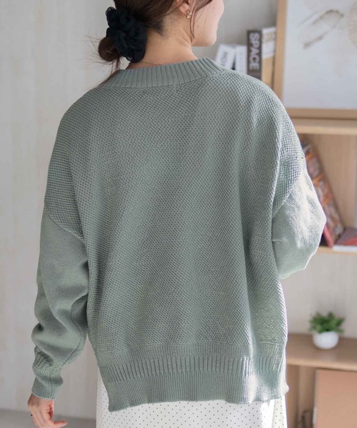 HusHusH（ハッシュアッシュ）の「HusHusH オーバーカーディガン（カーディガン/ボレロ・レディース・グレイッシュベージュ/グリーン系/ネイビー系・M/L）」の16枚目の写真