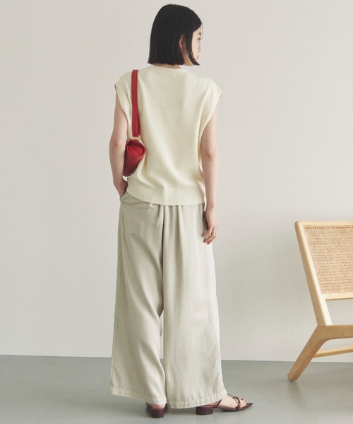 Doux Archives カーブワイドデニムパンツ　人気商品　ブラック　黒 Doux Archives カーブワイドデニムパンツ 人気商品 ブラック 黒