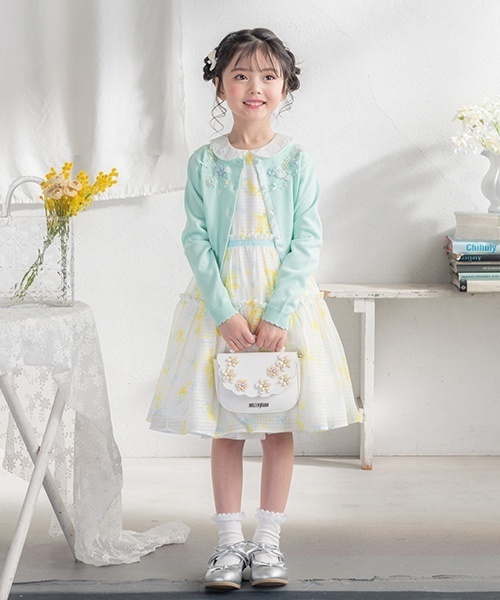 お花リボン ヘアポニー2個セット（その他ヘアアクセサリー