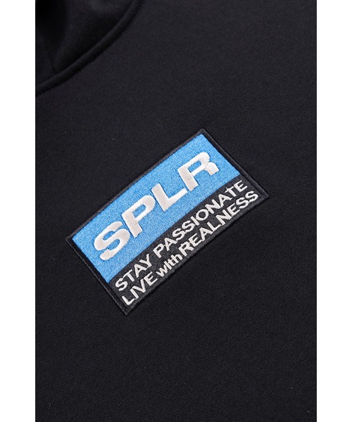 SPLR（エス・ピー・エル・アール）の「フーディー｜Label Logo Hoodie｜SPLR（パーカー・メンズ・ブラック/ネイビー・S/M/L/XL/XXL）」の6枚目の写真