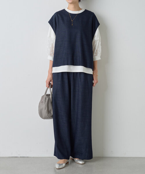 新品 BEARDSLEY ボーダーフレアカットソー ¥19,800 BEARDSLEY（ビアズリー）の「《ビアズリー》リブフレア